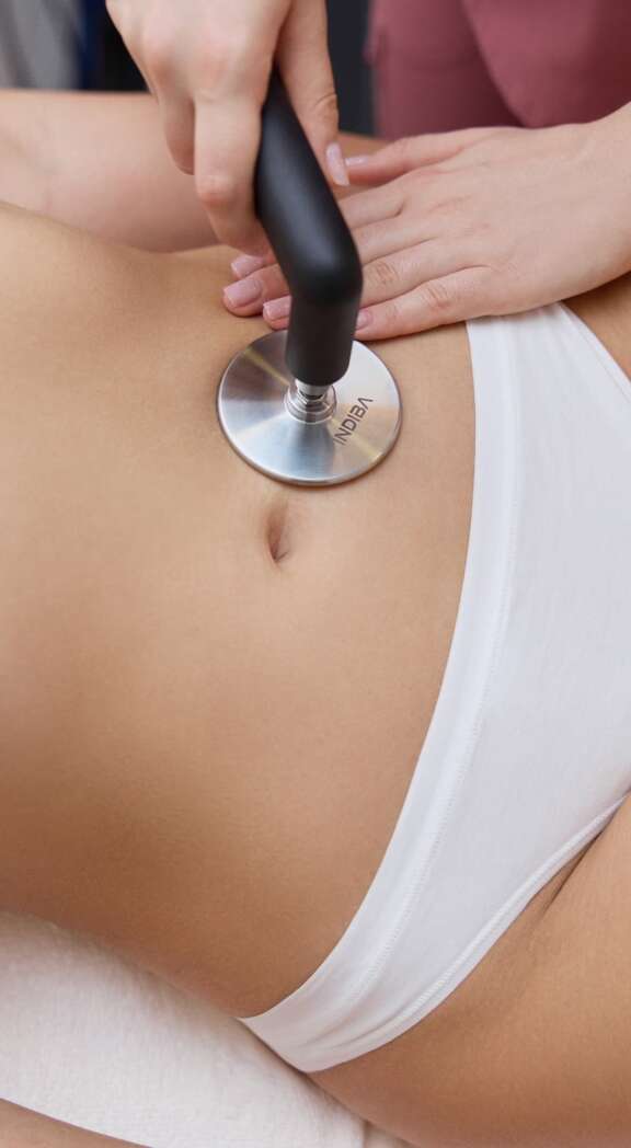 INDIBA® Radiofrequenz, Detail der Anwendung