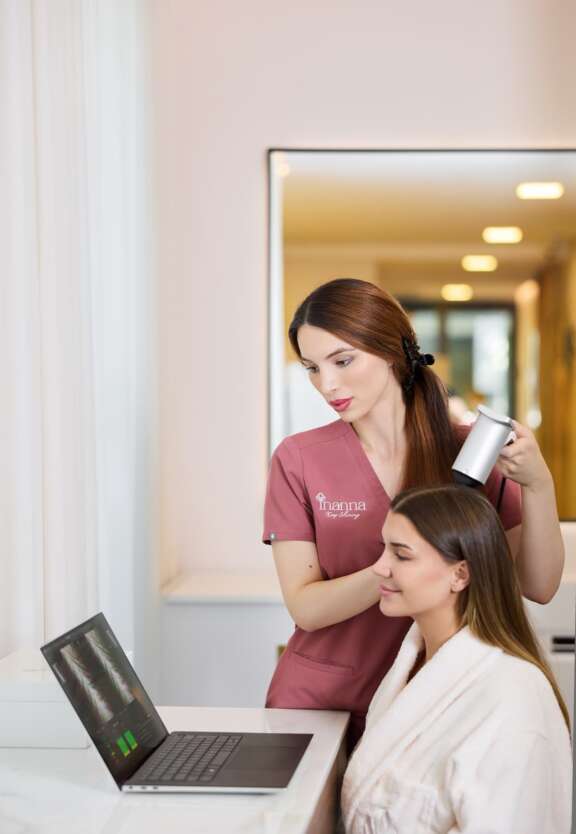 Kopfhautanalyse Berlin-Mitte, Inanna Wellness